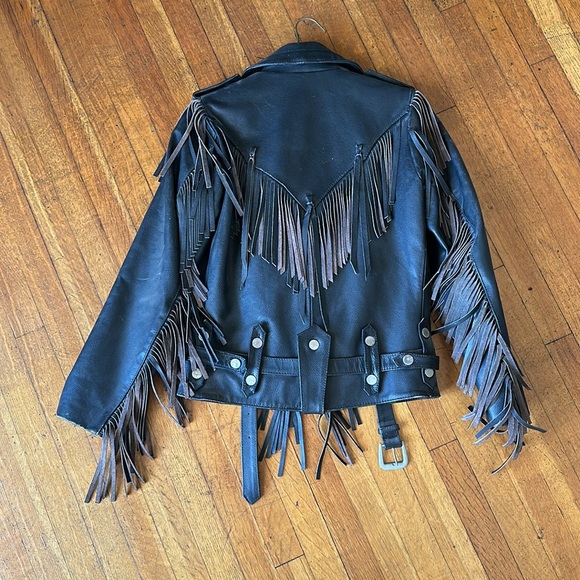 Vintage Open Road Collection Black Leather Jacket, Size Small - Picture 6 of 11